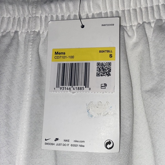 Nike Dri Fit Mens Fastbreak Basketball Shorts White Loose Fit-Size Small-NWT! - Picture 7 of 13